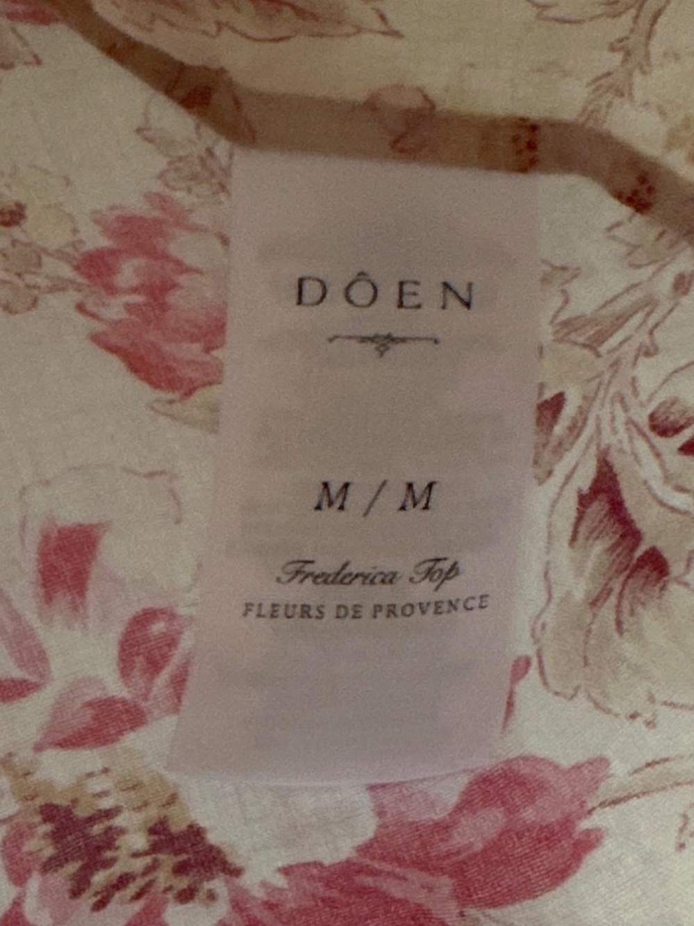 Doen Federica Blouse in Fleurs de Provence - Picture 7 of 8